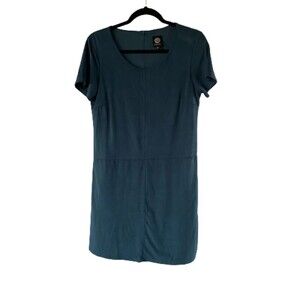 BOBEAU Dark Teal Soft Comfortable Back Zip Dress Size M